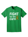 Fight for the Cure - Orange Ribbon Leukemia Adult Dark T-Shirt-Mens T-Shirt-TooLoud-Kelly-Green-Small-Davson Sales