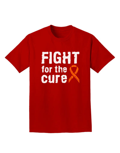 Fight for the Cure - Orange Ribbon Leukemia Adult Dark T-Shirt-Mens T-Shirt-TooLoud-Red-Small-Davson Sales