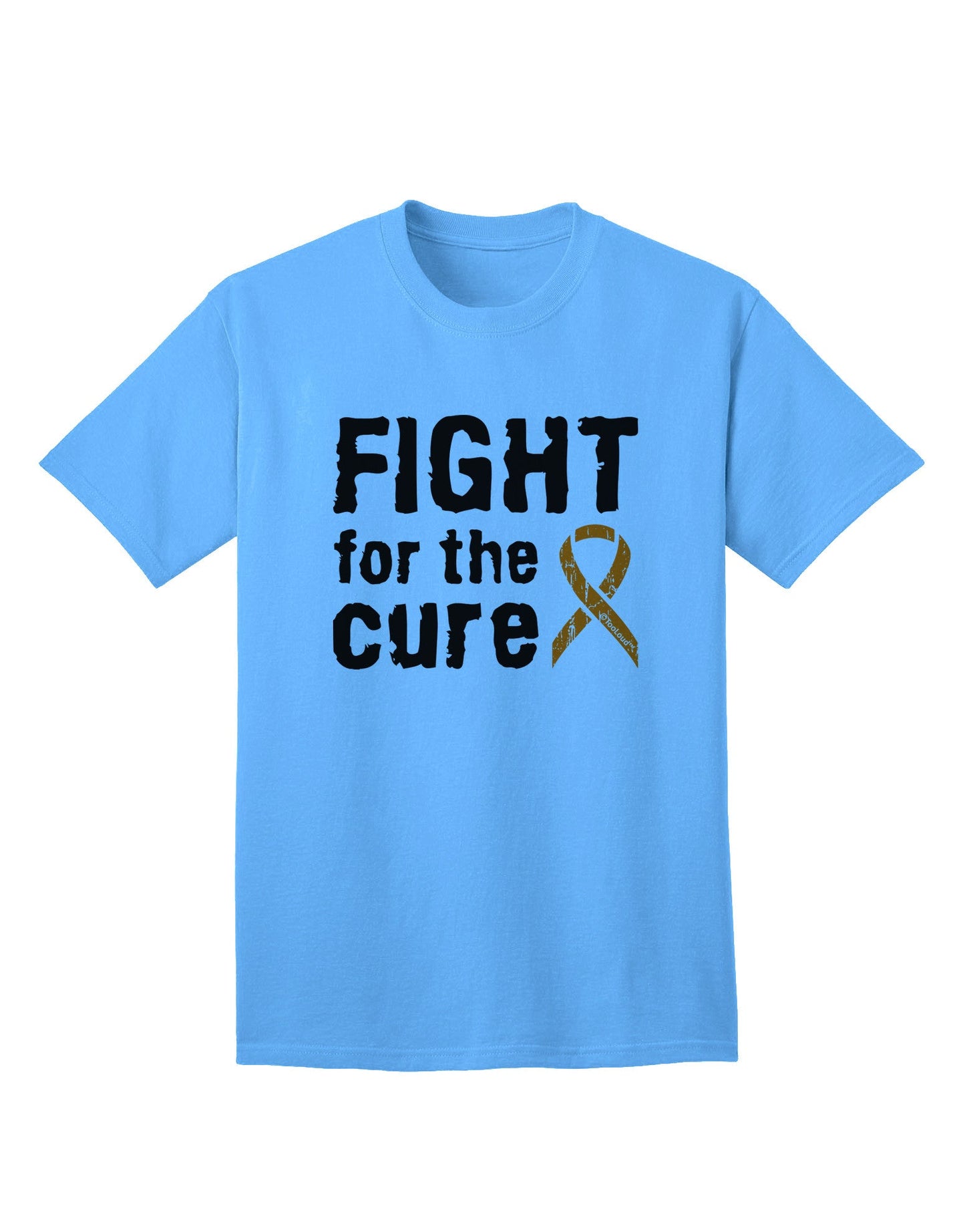 Fight for the Cure - Orange Ribbon Leukemia Adult T-Shirt-Mens T-Shirt-TooLoud-Aquatic-Blue-Small-Davson Sales