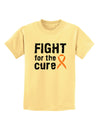 Fight for the Cure - Orange Ribbon Leukemia Childrens T-Shirt-Childrens T-Shirt-TooLoud-Daffodil-Yellow-X-Small-Davson Sales