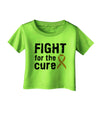 Fight for the Cure - Orange Ribbon Leukemia Infant T-Shirt-Infant T-Shirt-TooLoud-Lime-Green-06-Months-Davson Sales