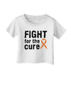 Fight for the Cure - Orange Ribbon Leukemia Infant T-Shirt-Infant T-Shirt-TooLoud-White-06-Months-Davson Sales