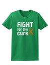 Fight for the Cure - Orange Ribbon Leukemia Womens Dark T-Shirt-TooLoud-Kelly-Green-X-Small-Davson Sales