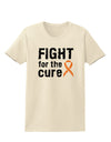 Fight for the Cure - Orange Ribbon Leukemia Womens T-Shirt-Womens T-Shirt-TooLoud-Natural-X-Small-Davson Sales