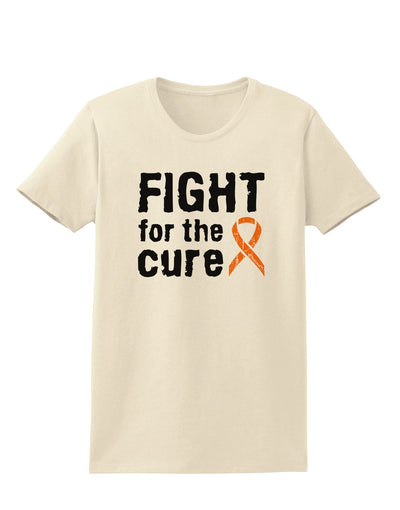 Fight for the Cure - Orange Ribbon Leukemia Womens T-Shirt-Womens T-Shirt-TooLoud-Natural-X-Small-Davson Sales