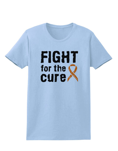 Fight for the Cure - Orange Ribbon Leukemia Womens T-Shirt-Womens T-Shirt-TooLoud-Light-Blue-X-Small-Davson Sales