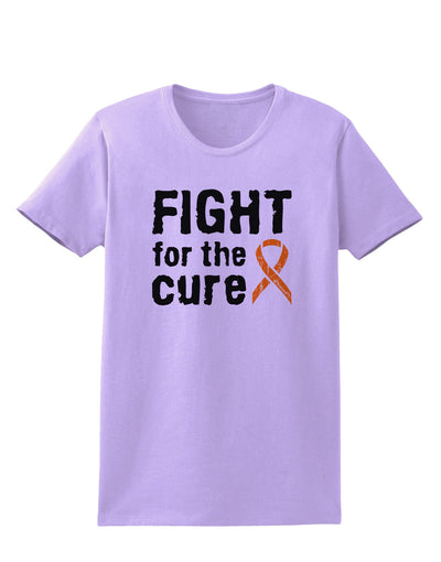 Fight for the Cure - Orange Ribbon Leukemia Womens T-Shirt-Womens T-Shirt-TooLoud-Lavender-X-Small-Davson Sales