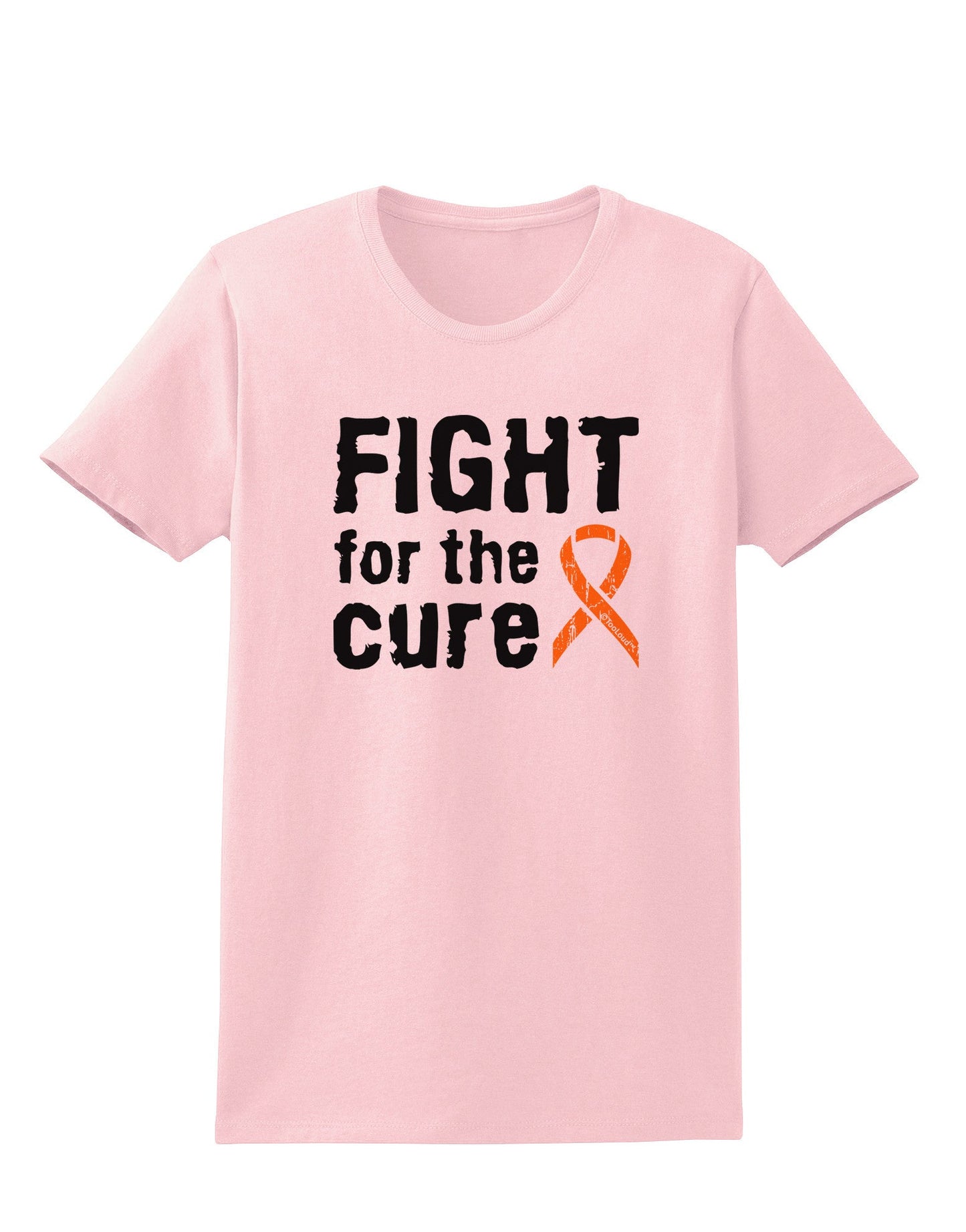 Fight for the Cure - Orange Ribbon Leukemia Womens T-Shirt-Womens T-Shirt-TooLoud-PalePink-X-Small-Davson Sales
