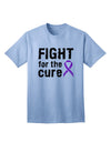 Fight for the Cure - Purple Ribbon Crohnâ€™s Disease Adult T-Shirt-Mens T-Shirt-TooLoud-Light-Blue-Small-Davson Sales