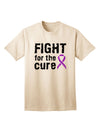 Fight for the Cure - Purple Ribbon Crohnâ€™s Disease Adult T-Shirt-Mens T-Shirt-TooLoud-Natural-Small-Davson Sales