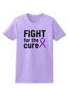 Fight for the Cure - Purple Ribbon Crohn’s Disease Womens T-Shirt-Womens T-Shirt-TooLoud-Lavender-X-Small-Davson Sales