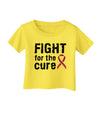 Fight for the Cure - Purple Ribbon Epilepsy Infant T-Shirt-Infant T-Shirt-TooLoud-Yellow-06-Months-Davson Sales