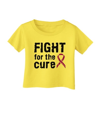 Fight for the Cure - Purple Ribbon Epilepsy Infant T-Shirt-Infant T-Shirt-TooLoud-Yellow-06-Months-Davson Sales