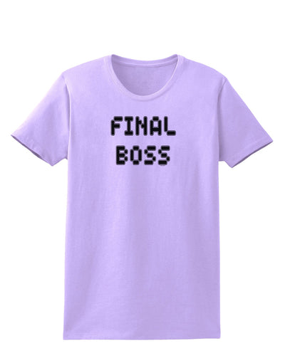 Final Boss Text - Boss Day Womens T-Shirt-Womens T-Shirt-TooLoud-Lavender-X-Small-Davson Sales