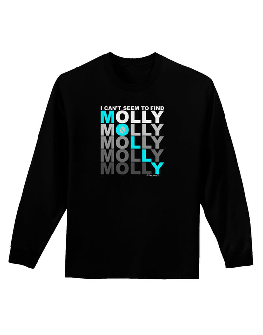 Find Molly Blue Adult Long Sleeve Dark T-Shirt-TooLoud-Black-Small-Davson Sales