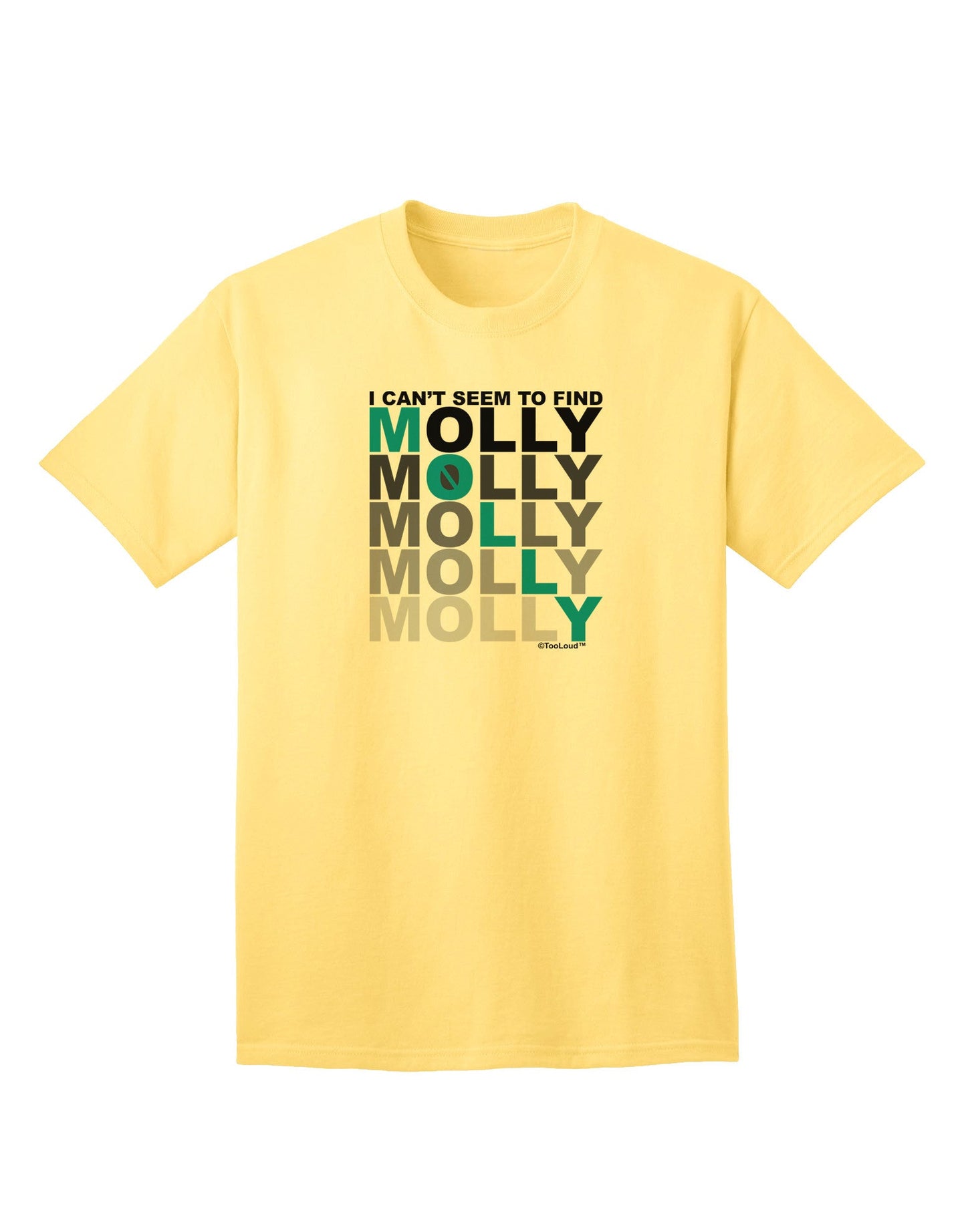 Find Molly Blue Adult T-Shirt-Mens T-Shirt-TooLoud-Yellow-Small-Davson Sales