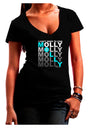 Find Molly Blue Juniors V-Neck Dark T-Shirt-Womens V-Neck T-Shirts-TooLoud-Black-Juniors Fitted Small-Davson Sales