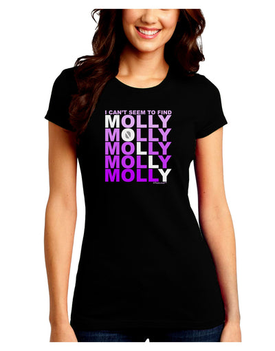 Find Molly Purple Juniors Crew Dark T-Shirt-T-Shirts Juniors Tops-TooLoud-Black-Juniors Fitted Small-Davson Sales