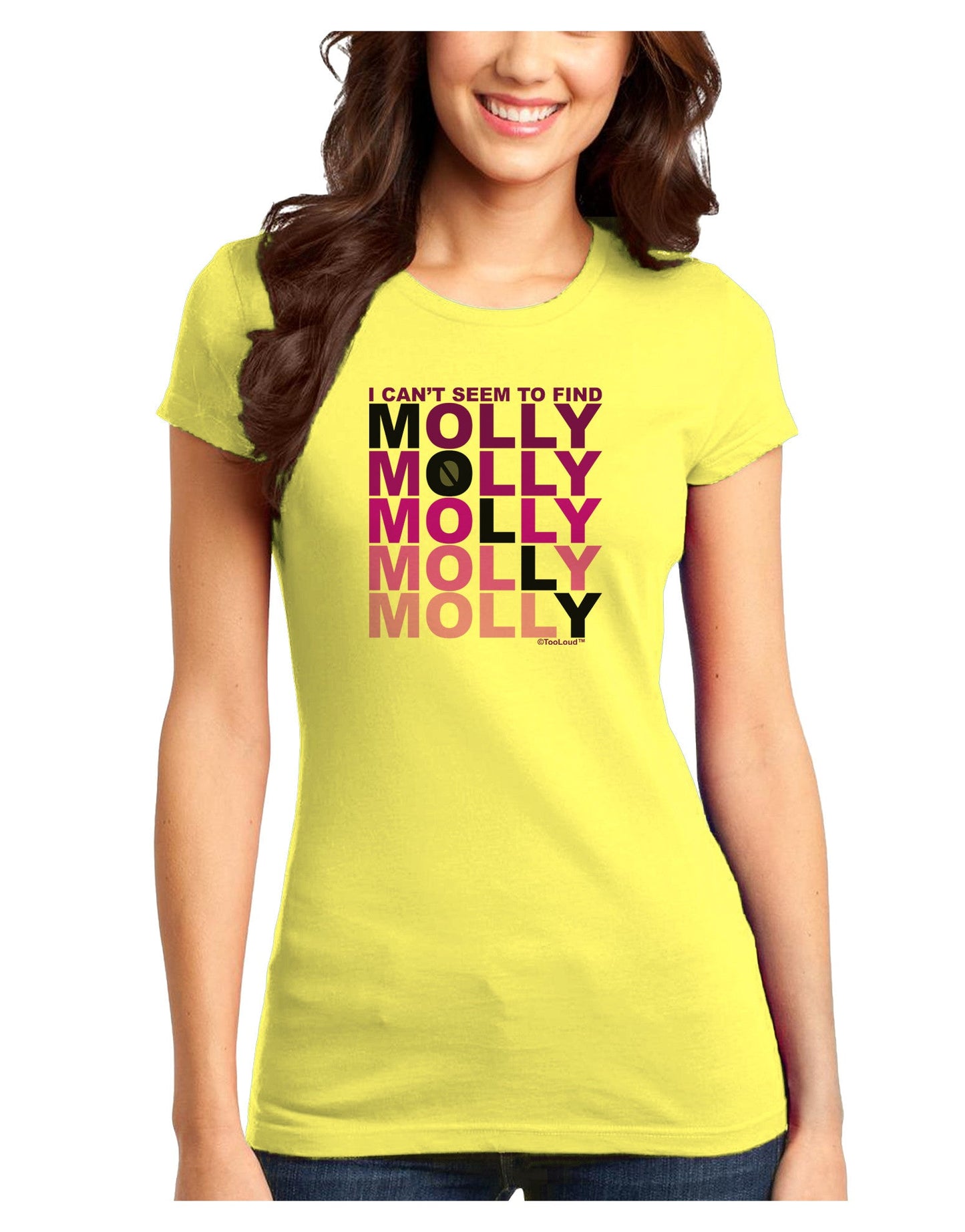 Find Molly Purple Juniors T-Shirt-Womens Juniors T-Shirt-TooLoud-Yellow-Juniors Fitted X-Small-Davson Sales