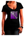 Find Molly Purple Juniors V-Neck Dark T-Shirt-Womens V-Neck T-Shirts-TooLoud-Black-Juniors Fitted Small-Davson Sales