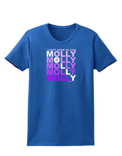 Find Molly Purple Womens Dark T-Shirt-TooLoud-Royal-Blue-X-Small-Davson Sales