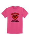 Fire Fighter - Superpower Childrens T-Shirt-Childrens T-Shirt-TooLoud-Sangria-X-Small-Davson Sales