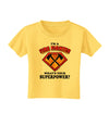 Fire Fighter - Superpower Toddler T-Shirt-Toddler T-Shirt-TooLoud-Yellow-2T-Davson Sales