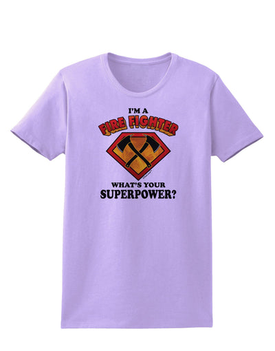 Fire Fighter - Superpower Womens T-Shirt-Womens T-Shirt-TooLoud-Lavender-X-Small-Davson Sales