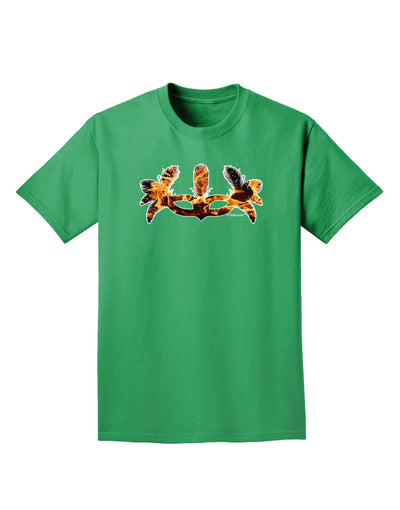 Fire Masquerade Mask Adult Dark T-Shirt by TooLoud-Mens T-Shirt-TooLoud-Kelly-Green-Small-Davson Sales