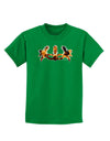 Fire Masquerade Mask Childrens Dark T-Shirt by TooLoud-Childrens T-Shirt-TooLoud-Kelly-Green-X-Small-Davson Sales