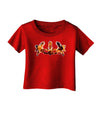 Fire Masquerade Mask Infant T-Shirt Dark by TooLoud-Infant T-Shirt-TooLoud-Red-06-Months-Davson Sales