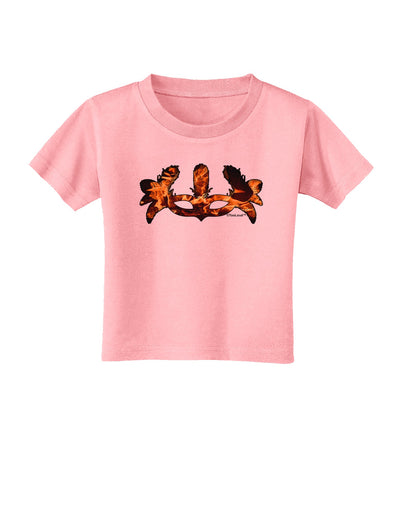 Fire Masquerade Mask Toddler T-Shirt by TooLoud-Toddler T-Shirt-TooLoud-Candy-Pink-2T-Davson Sales