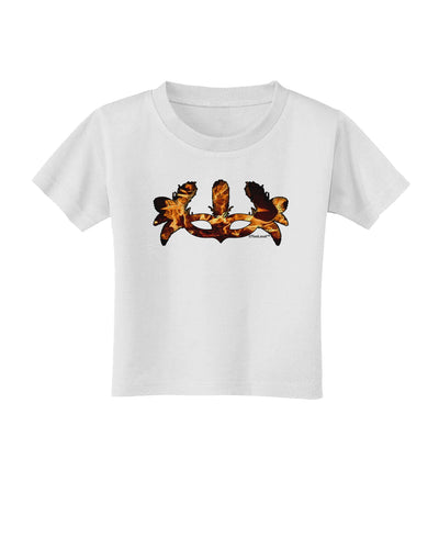 Fire Masquerade Mask Toddler T-Shirt by TooLoud-Toddler T-Shirt-TooLoud-White-2T-Davson Sales