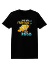 Fish Are Friends Not Food Womens Dark T-Shirt-Womens T-Shirt-TooLoud-Black-X-Small-Davson Sales