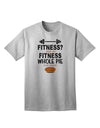 Fitness Whole Pie Adult T-Shirt-Mens T-Shirt-TooLoud-AshGray-Small-Davson Sales