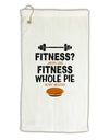 Fitness Whole Pie Micro Terry Gromet Golf Towel 16 x 25 inch-Golf Towel-TooLoud-White-Davson Sales