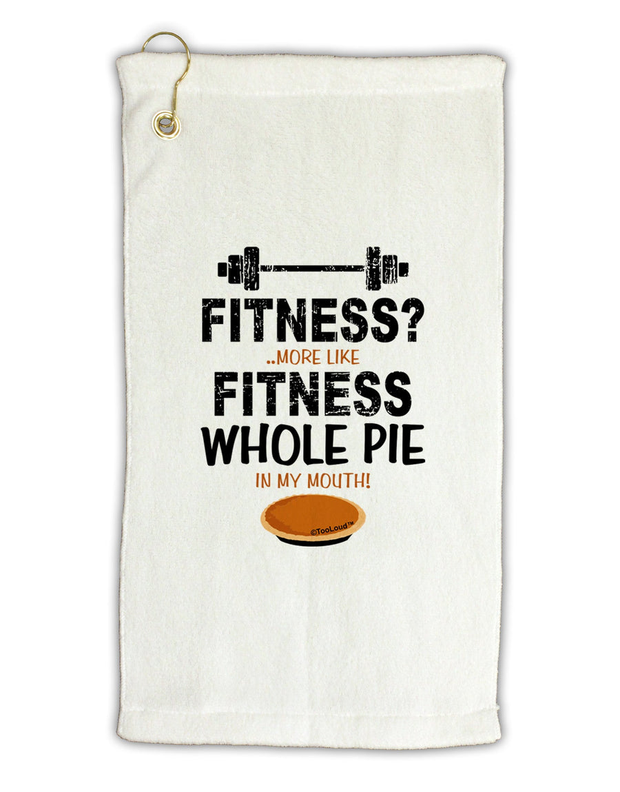 Fitness Whole Pie Micro Terry Gromet Golf Towel 16 x 25 inch-Golf Towel-TooLoud-White-Davson Sales