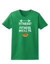 Fitness Whole Pie Womens Dark T-Shirt-TooLoud-Kelly-Green-X-Small-Davson Sales