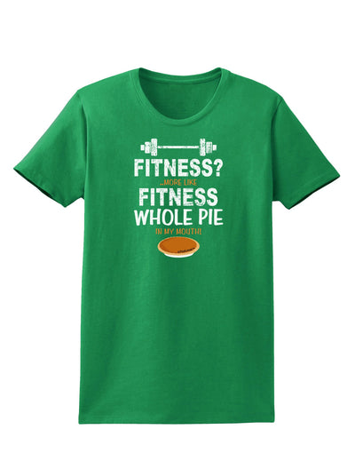 Fitness Whole Pie Womens Dark T-Shirt-TooLoud-Kelly-Green-X-Small-Davson Sales