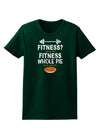 Fitness Whole Pie Womens Dark T-Shirt-TooLoud-Forest-Green-Small-Davson Sales