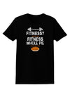 Fitness Whole Pie Womens Dark T-Shirt-TooLoud-Black-X-Small-Davson Sales