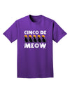 Five Cats - Cinco de Meow Adult Dark T-Shirt by TooLoud-Mens T-Shirt-TooLoud-Purple-Small-Davson Sales