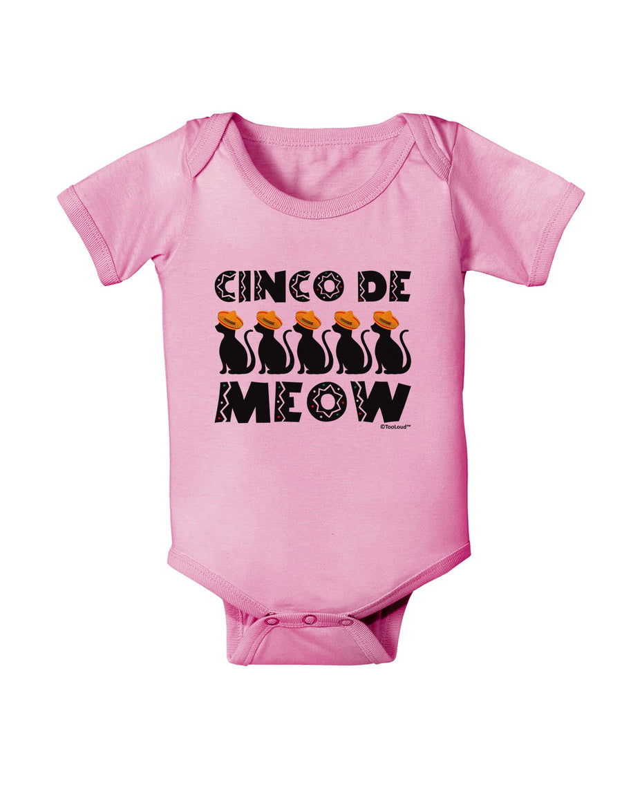 Five Cats - Cinco de Meow Baby Romper Bodysuit by TooLoud-Baby Romper-TooLoud-White-06-Months-Davson Sales