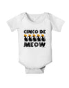 Five Cats - Cinco de Meow Baby Romper Bodysuit by TooLoud-Baby Romper-TooLoud-White-06-Months-Davson Sales