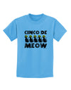 Five Cats - Cinco de Meow Childrens T-Shirt by TooLoud-Childrens T-Shirt-TooLoud-Aquatic-Blue-X-Small-Davson Sales