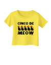 Five Cats - Cinco de Meow Infant T-Shirt by TooLoud-Infant T-Shirt-TooLoud-Yellow-06-Months-Davson Sales