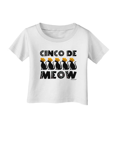 Five Cats - Cinco de Meow Infant T-Shirt by TooLoud-Infant T-Shirt-TooLoud-White-06-Months-Davson Sales