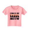 Five Cats - Cinco de Meow Toddler T-Shirt by TooLoud-Toddler T-Shirt-TooLoud-Candy-Pink-2T-Davson Sales