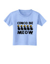 Five Cats - Cinco de Meow Toddler T-Shirt by TooLoud-Toddler T-Shirt-TooLoud-Aquatic-Blue-2T-Davson Sales