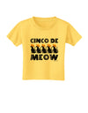 Five Cats - Cinco de Meow Toddler T-Shirt by TooLoud-Toddler T-Shirt-TooLoud-Yellow-2T-Davson Sales